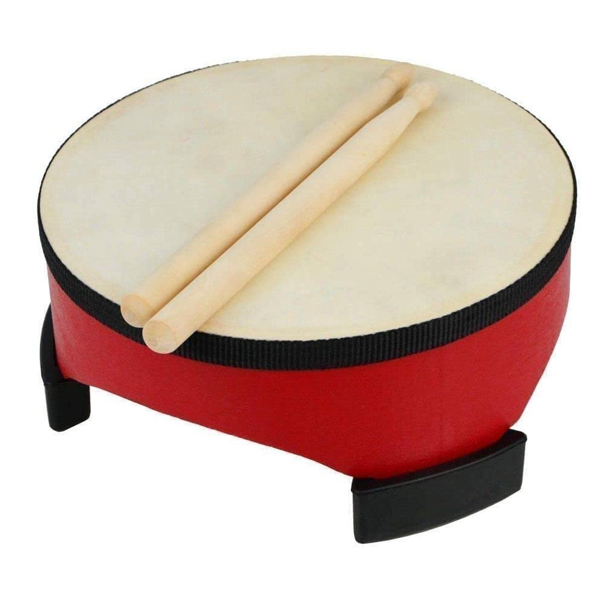 A-Star Mini Floor Tom Drum for Ages 3+, 20cm Diameter, 9cm High, with Beaters