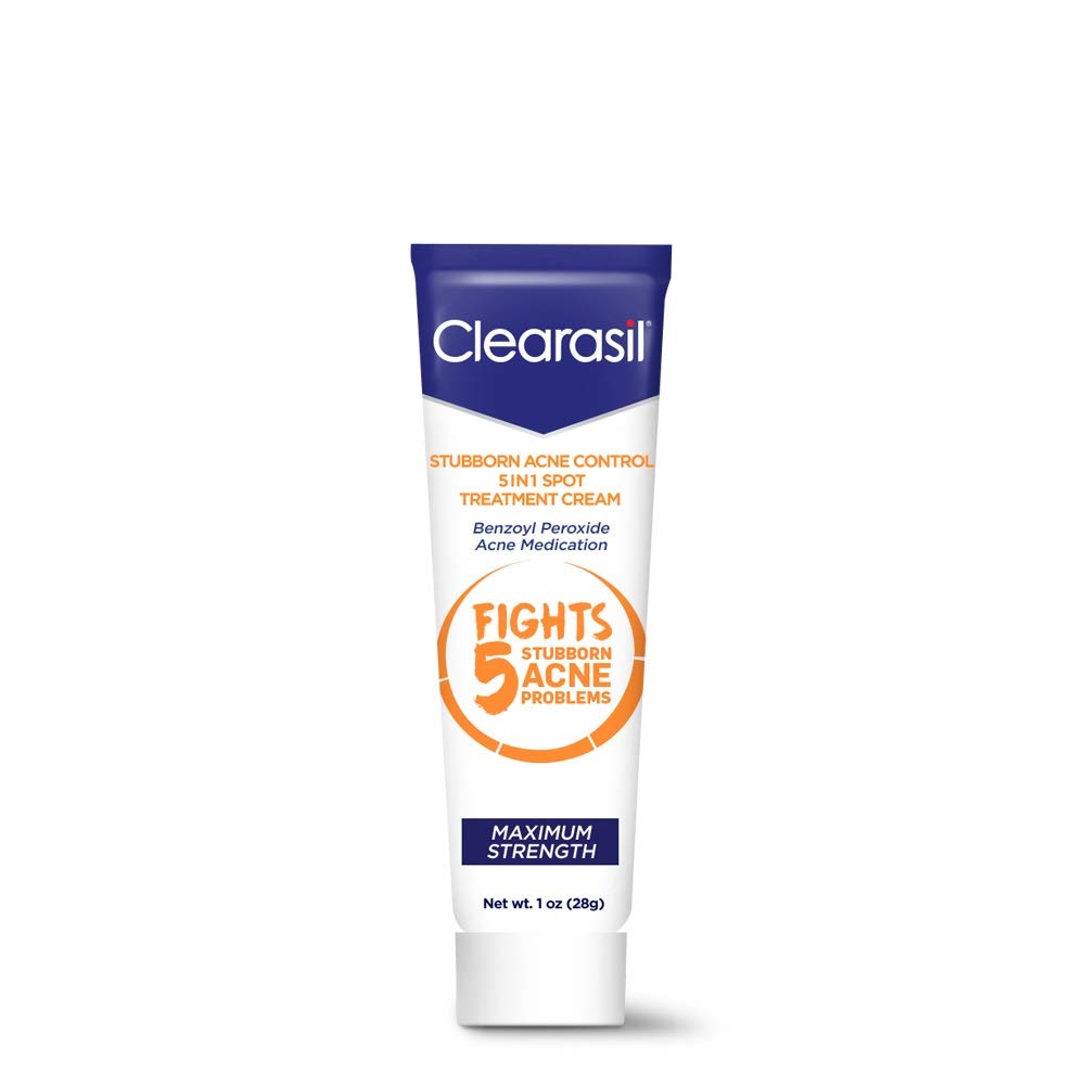 Clearasil Stubborn Acne Control 5in1 Spot Treatment Cream, Maximum