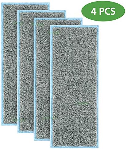 iSingo Washable Wet Mopping Pads Compatible Braava Jet M Series, Reusable Wet Pads for Braava Jet M6 Robot Mop (Pack of 4)