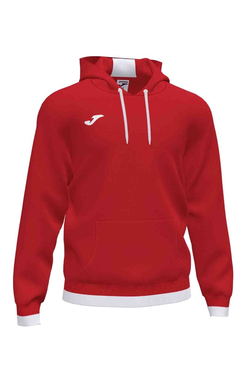 Joma S Unisex Adult Comfort II Hoodie Red-white