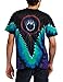 Liquid Blue Men's Pink Floyd Dark Side V-Dye T-Shirt, Multi, XX-Large