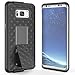 TILL for Galaxy S8 S VIII Case, TILL [Thin Design] [Black] Full-Body Holster Armor Case [Built-in Kickstand] Locking Belt Swivel Clip Non-Slip Texture Combo Hard Shell Cover for S8 (5.8 INCH)