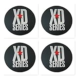 4 Pack KMC XD Monster 778 BLACK CAP REPLACEMENT STICKER