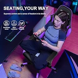 GTRACING Gaming Chair with Footrest, Ergonomic