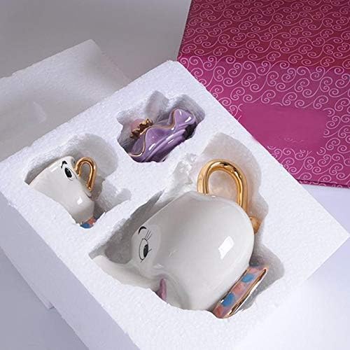 | Coffeeware Sets | Cartoon Beauty And The Beast Teapot Mug Mrs Potts Chip Tea Pot Cup Ceramics One Set Lovely Cute Creative Xmas Gift Fast Post | by AQANATURE | 1 PCs