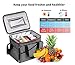 CANWAY Cooler Bag 40-Can Large, Insulated Soft Sided Cooler Bag with 2 Ice Packs for Outdoor Travel Hiking Beach Picnic BBQ Party, Gray
