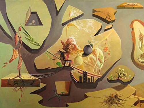 VanGohArt - Coexistence - Artist Justin Ghita, Canvas Giclee Wall Art Print, Framed