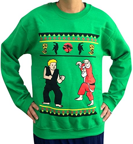 Snowtorious Funny Christmas Sweater - Karate Santa - Ugly Christmas Sweatshirt for Men and Women