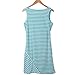 Nituyy Women Stripe Print Sleeveless Maternity Breastfeeding and Nursing Dress (M, Green)