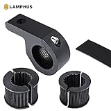 Off-Road ATV UTV Light Bar Mount Mounting Bracket Mini Bar Clamp Kit [0.75"/1"/1.25" Inch] [Horizontal Bar] [Aluminium] [1 Unit] Bull Bar UTV Roll Bar Clamp Tube Roll Cage Clamps Mount For ATV UTV