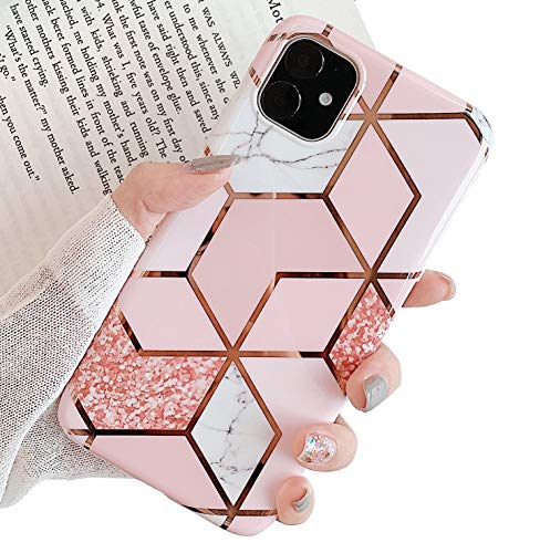 MVYNO Unique Classy iPhone 11 Fashion Cover | Bling Shockproof Design Cases and Covers for Girls & Women (Bling Pink)