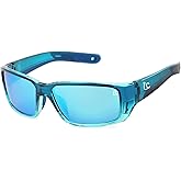 CATCHRO Fishing Polarized Sunglasses Men, UV Glasses Blue Mirror Lens, Sunglasses Polarized, Fishing Glasses