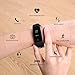 Fitness Tracker Aneken Activity Tracker with Heart Rate Monitor IP67 Bluetooth Smart Bracelet with Sleep Monitor Smart Watch for Android iOS Smartphone, Black