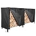femor Log Rack Cover, 8 Feet 600D Heavy Duty Waterproof Patio Outdoor Firewood Rack Cover, Black primary