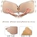 Self Adhesive Bra, Silicone Push Up Strapless Bras, Backless Reusable Invisible Drawstring Bra by Comfy Vicky (A Cup, Beige)