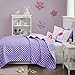 Mi Zone Kids Twirling Tutu Full/Queen Bedding For Girls Quilt Set - Purple Pink , Princess – 4 Piece Kids Girls Quilts – Ultra Soft Microfiber Quilt Sets Coverlet