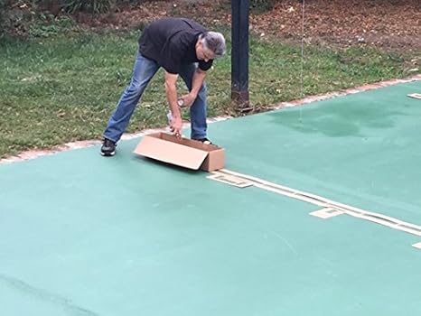 easy court premium basketball court marking stencil kit