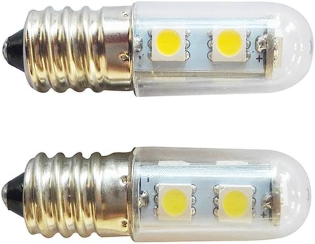 Nicemeet 1.5W Energy Saving Light Bulb, E14 Screw LED Refrigerator Light Sewing Machine Bulb 5050 lamp Beads 1.5W Energy-Saving Bulb Transparent Cover 220v