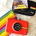 Zink Polaroid Snap Touch Portable Instant Print Digital Camera with LCD Touchscreen Display (Red)