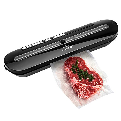 WAOAW Vacuum Sealer Automatic Food Sealers with Starter Kits of Saver Bags and Hose for Food Preservation - Thumbnail 7