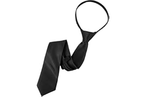Boys Clip-On Fabric Neck Tie (38x5cm/14.96x1.97in), Comfortable Necktie for Toddlers Teens, for Birthday, School Graduation, 