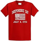 Joe's USA Independence Day 4th of July - Cotton T-Shirts -Regular, Big and Tall