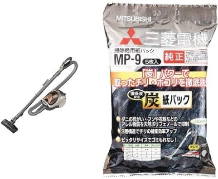 Amazon 三菱電機 Be K ビケイ 紙パック式クリーナー ブラウン Tc Fxf7p T 掃除機用炭脱臭紙パック 備長炭配合 Mp 9 キャニスター型クリーナー