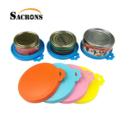 SACRONS Can Covers Universal Silicone Can Lids for Pet Food Cans Fits