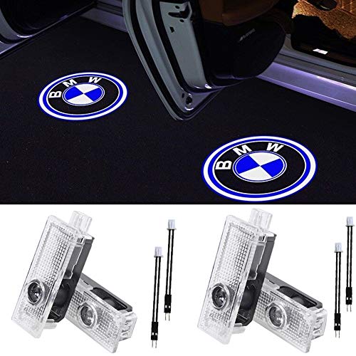 4Pcs Car Door light Ghost Shadow Welcome Light Logo Projector Emblem Accessories Courtesy Step Lights For BMW X5 E70 E90 E60 E87 F20 E92 E91 E61 F11 F18 E63 E64 F12 E65 X1 X3 X6 GT 3 5 6 7 X GT Series