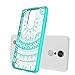 LG Aristo Case, LG Fortune/Phoenix 3/MS210 M210/k8 2017/Risio 2/ Rebel 2 LTE Case Clear,Anoke Cute Thin Slim Mandala Protective Cell Phone Cases Cover with Screen Protector for Girls Women LG LV3 Mint