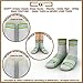 ZOM Unisex Classic Dress Socks with No-Loss Snap,7 Pair for All Week Use-Weekly Ankle High-White 10-13) Fit (6-12.5)