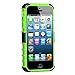 iPhone 5 Case,Armor Heavy Duty Rugged Dual Layer Hybrid Shockproof Case Protective Cover for Apple iPhone 5 5S SE with Built-in Kickstand (Green)