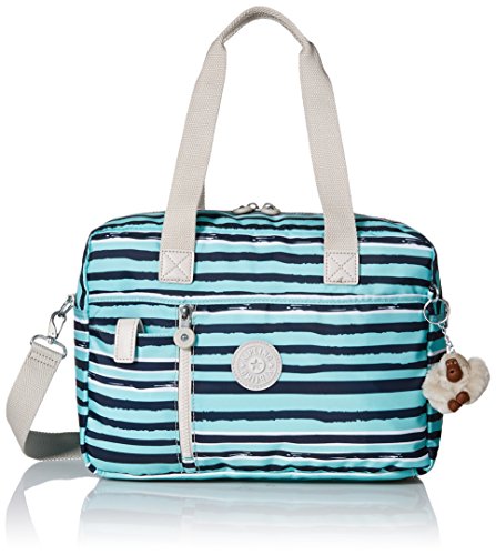 Kipling Dustin Medium Satchel, Spectacle Stripe