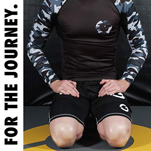 Gold BJJ Jiu Jitsu Compression Shorts Base Layer for Gi and NoGi