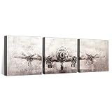 OKAYPAINTING--Exclusive Modern Airplane Canvas Painting Wall Art Home Decoration Streched Canvas Art Decor 12X12inch Set of 3