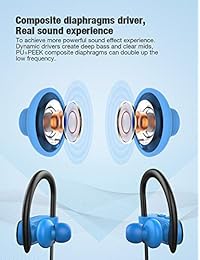 Auriculares Bluetooth Otium inalámbricos IPX7 impermeables in ear deportivos con micrófono para gimnasio, correr, ciclismo, entrenamiento