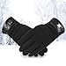 Vbiger Winter Gloves Texting Mittens Warm Cold Weather Gloves For Men(Black)