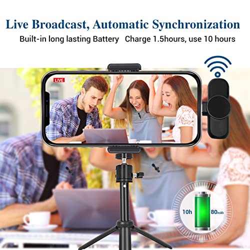 Wireless Lavalier Microphone Video Recording Lapel Mic for iPhone/ipad