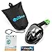PRODIGY Full Face Snorkel Mask Adult Kids – 180° Panoramic Snorkeling Masks Gear for Adults and Youth - Easy Breathing SWIMTECH Dry Top Set, Anti-Leak&Anti-Fog– (Black, No Camera Mount–L/XL)