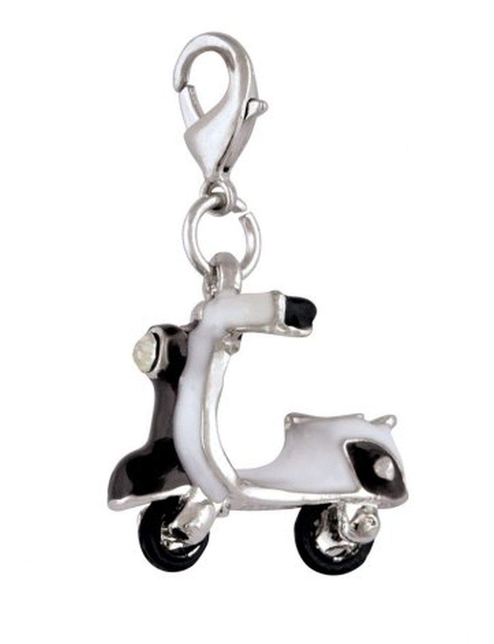 Ten VESPA WHITE AND BLACK CHARM cod.EL28018 cm 3,2x2,2x0,5h by Varotto & Co.