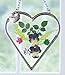 Heart Suncatcher with Love - Pressed Flower Stained Glass Sun Catcher - Anniversary - I Love You - Birthday - Special Occasion Gift - 6