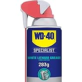 WD-40 Specialist White Lithium Grease with Smart Straw | Thick Heavy Duty Coating for Metal to Metal Application, 283g | 1285
