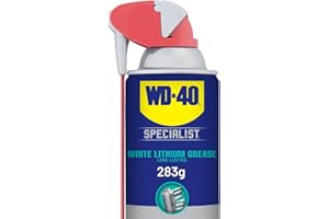 WD-40 Specialist Graisse au lithium blanche avec paille intelligente | Revêtement épais et robuste pour application métal sur