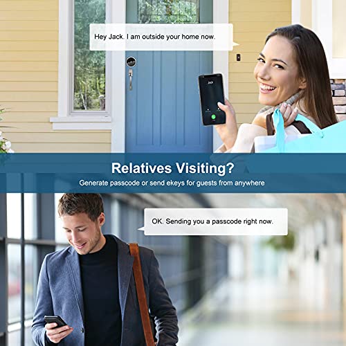 Smart Deadbolt, Smart Lock Front Door,Bluetooth Keyless Entry Door Lock