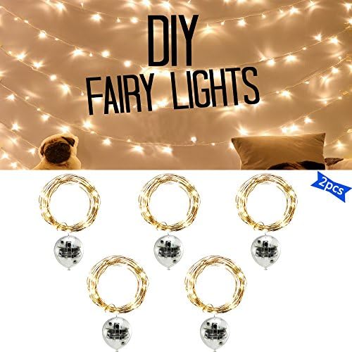 10 PACK Fairy String Light, Jeasun 30 LED 3m/10 ft Ball Starry Fairy Lights Indoor/Ourdoor with Battery Operated Waterproof Silver Wire for Home Decor DIY Wedding Xmas Tree Party New Year (Warm White)