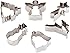 Tescoma Delícia – Set 6 Formine Tonde Per Biscotti – Acciaio – Diametri Da 3 A 8 Cm – Per Frollini E Pasta Modellabile