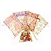 SumDirect Rose Drawstring Organza Bags - 60Pcs 4×5 Inches Mixed Color Rose Sheer Jewelry Gift Bags, Small Mesh Valentine Bags for Wedding Party Festival
