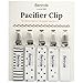 Pacifier Clip 5 Pack Set – Never Lose a Pacifier Again – Binky Clip for Boy or Girl – Black and White Pacifier Holder – Ideal Baby Shower Gift