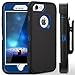 FOGEEK iPhone 8 case,iPhone 7 Case, iPhone 6s Case, [No Screen Protector] Belt-Clip Protective Heavy Duty Kickstand Cover [Shockproof] Cover Compatible for iPhone 8/7/6/6s (NOT Plus) (Black and Blue)