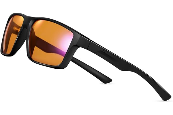 Blue Light Blocking Gaming Glasses - Powerful Professional Filter, Anti-Fatigue, Anti-Glare, UV & Eyestrain Protection for Wo